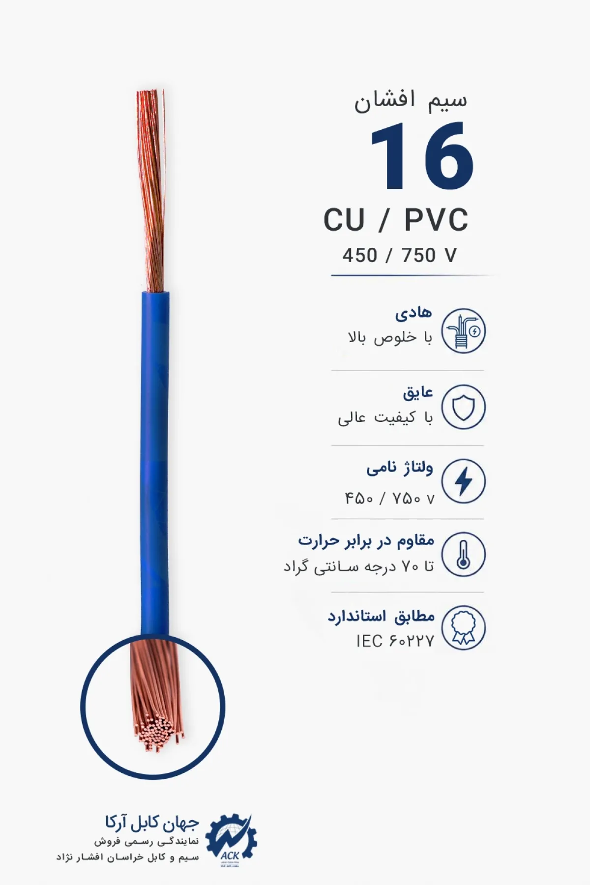 سیم افشان 16 خراسان افشارنژاد با مشخصات فنی و کاربرد محصول