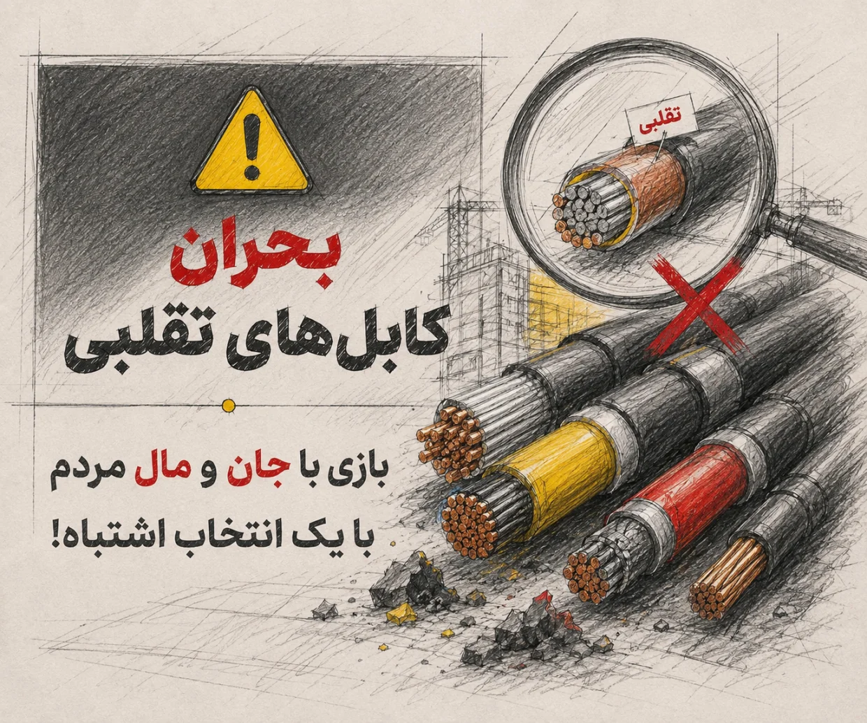 انتخاب درست سیم و کابل؛ تضمین امنیت و آرامش