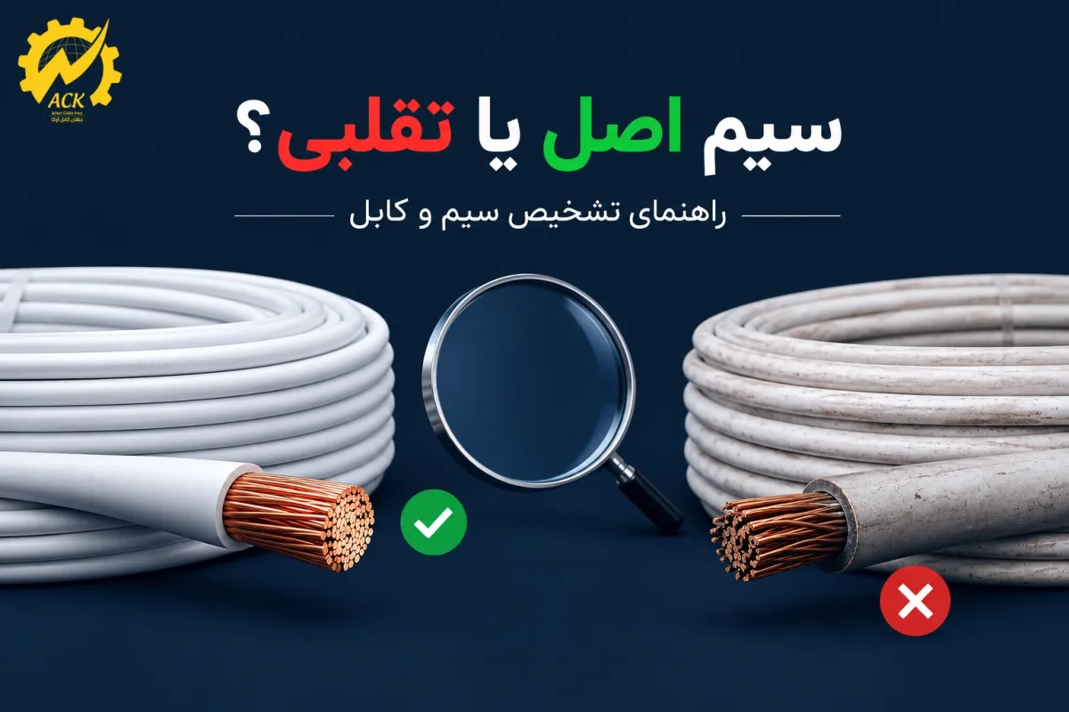 تشخیص سیم و کابل اصل از تقلبی