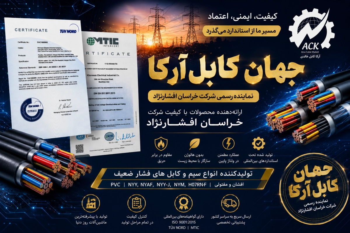 راهنمای انتخاب تأمین‌کننده معتبر سیم و کابل